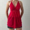 Embroidered Halter Top | 12-14