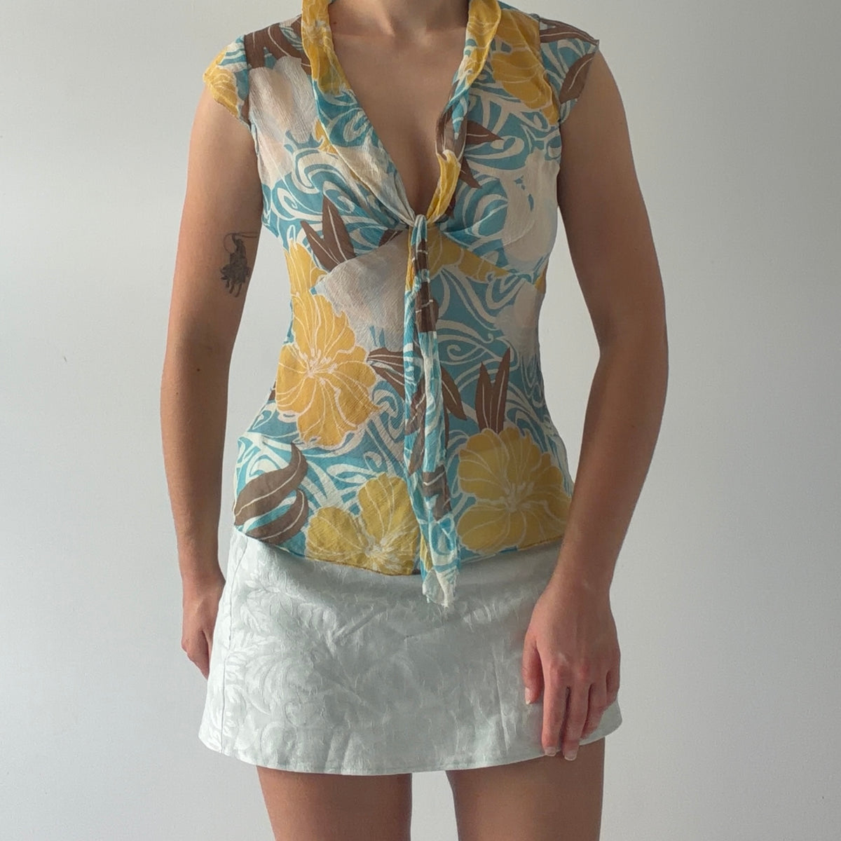 Express Design Studio Silk Top | 6-8