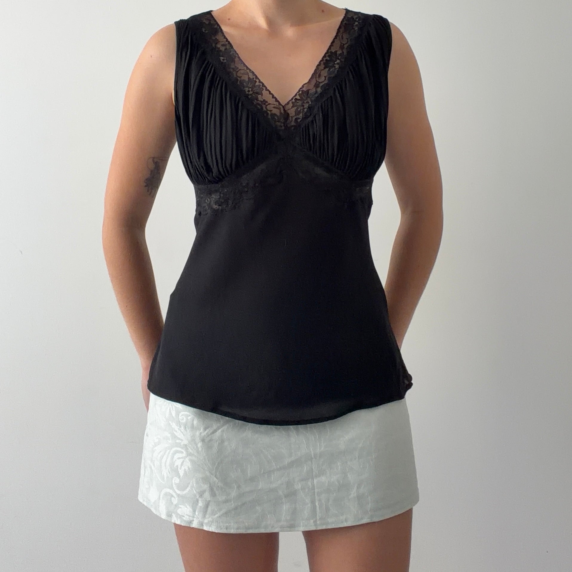 Alfani Silk Lace Cami | L
