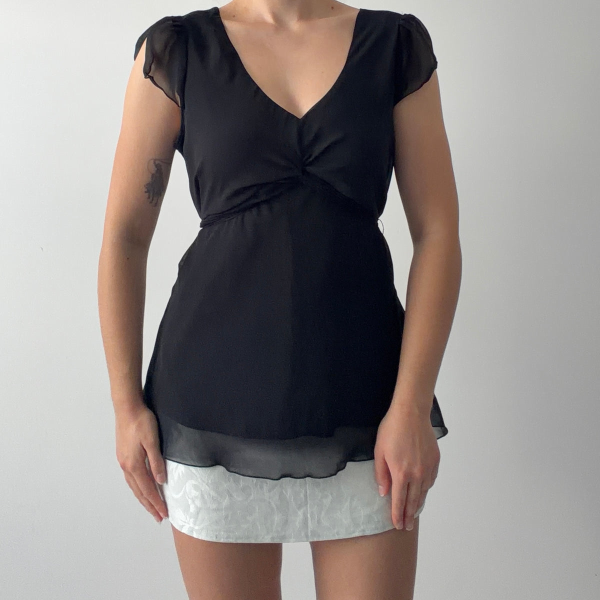Reitmans Babydoll Tie Top | 12-14