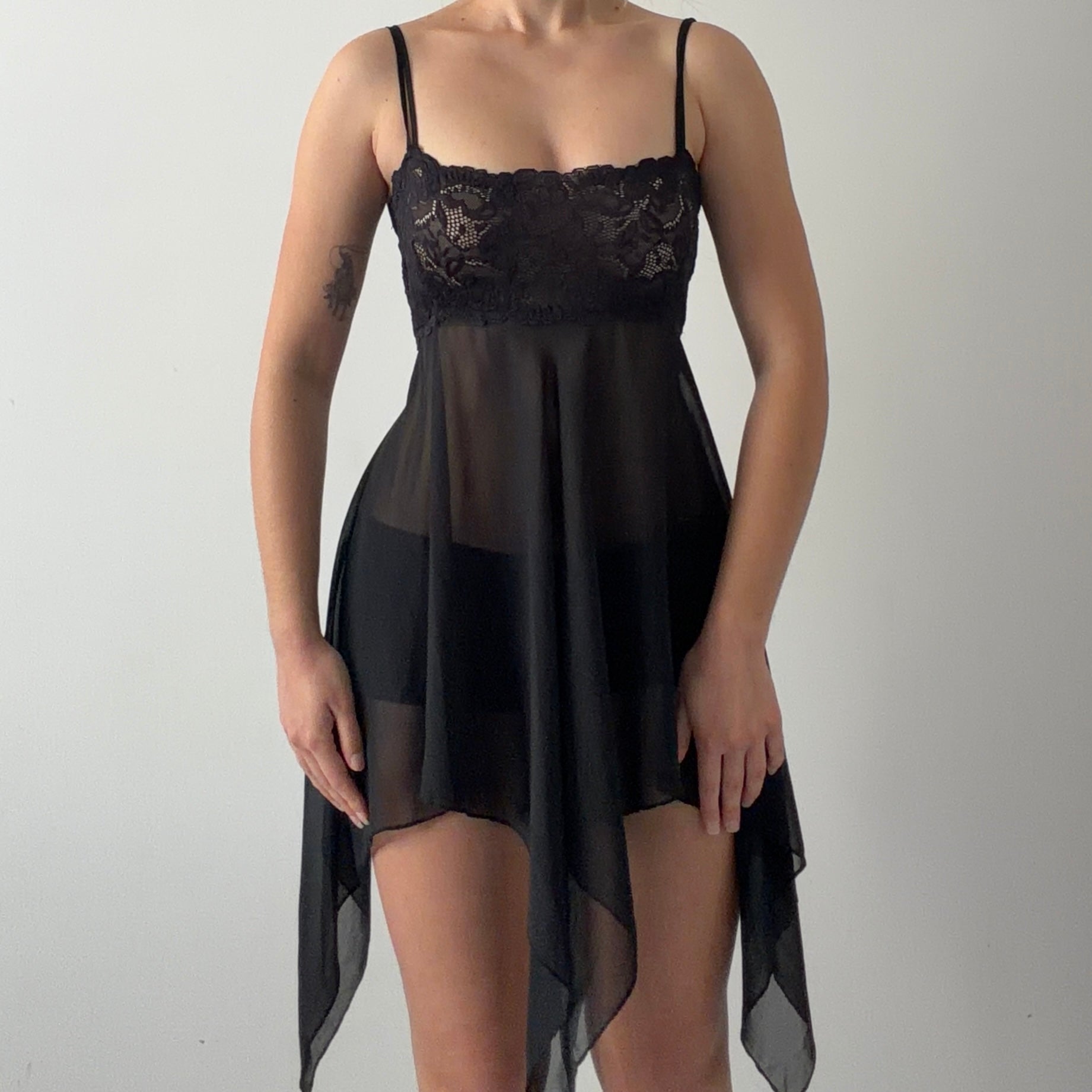 La Vie En Rose Handkerchief Slip Dress | L