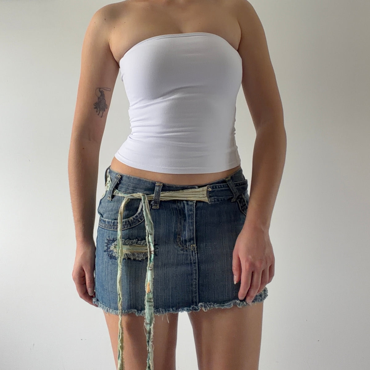 Rip Curl Distressed Mini Skirt | XS