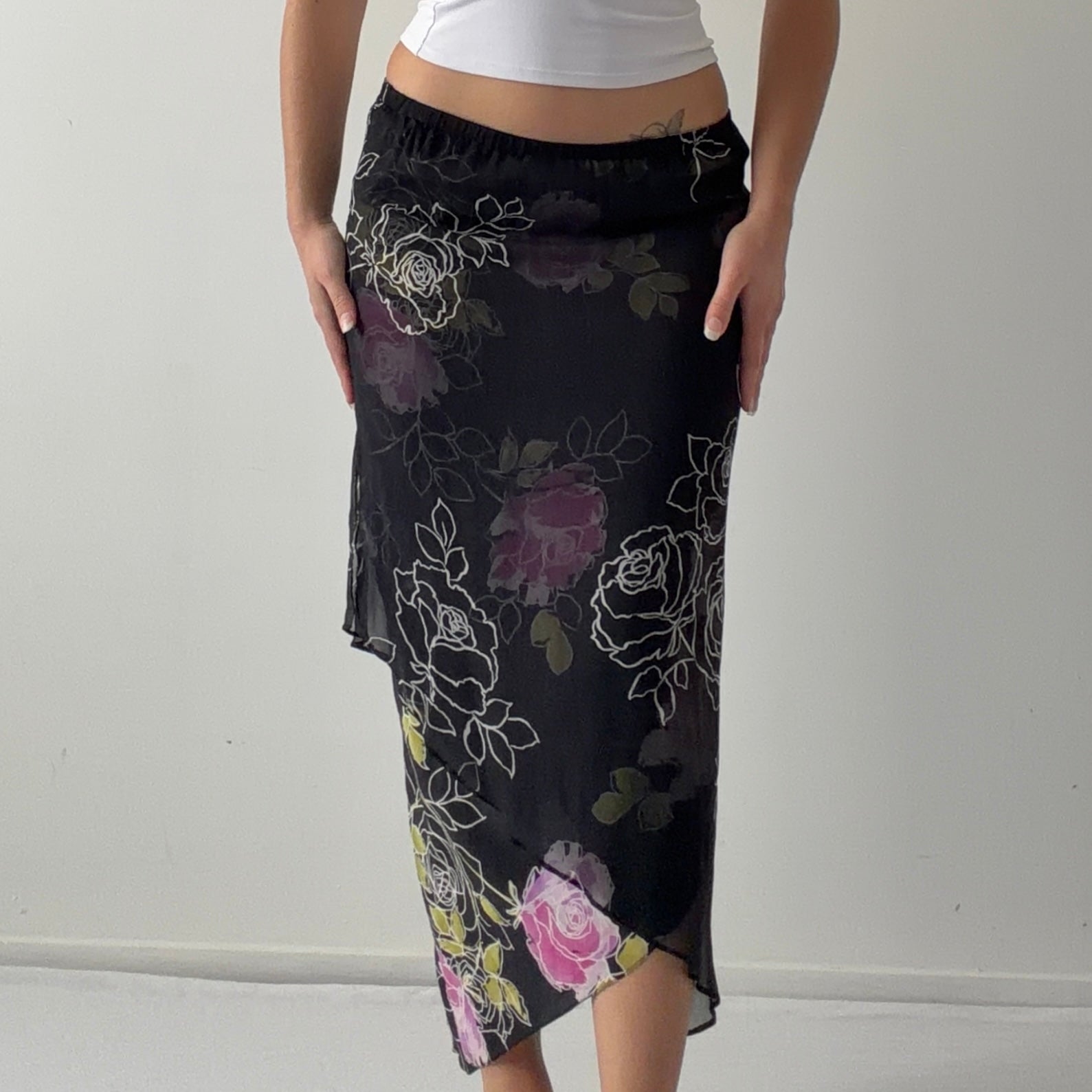 Adrianna Papell Silk Midi Skirt | 6-10