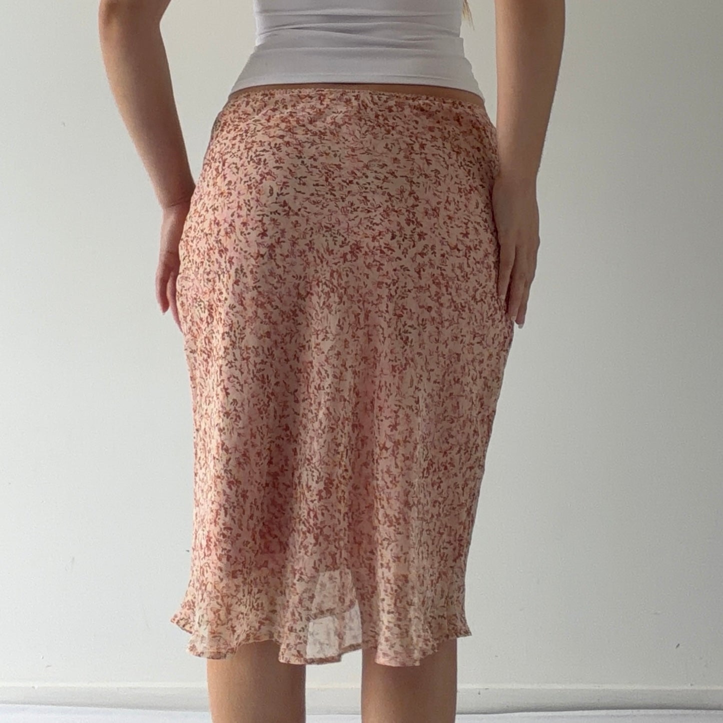 Great American Sportswear Floral Midi Skirt | 6-8