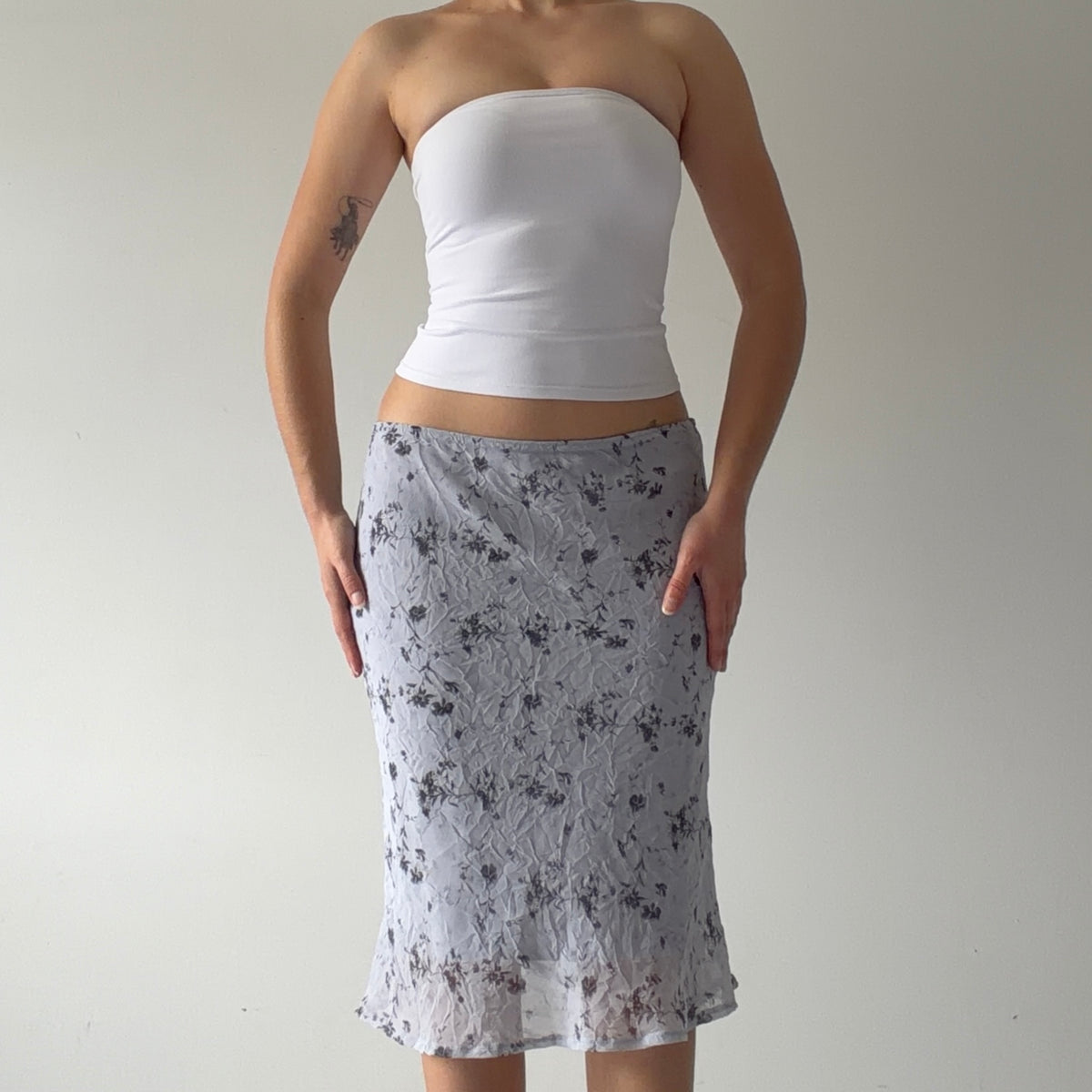 Dynamite Floral Midi Skirt | S
