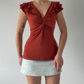 Suzie Ruffle Top | M
