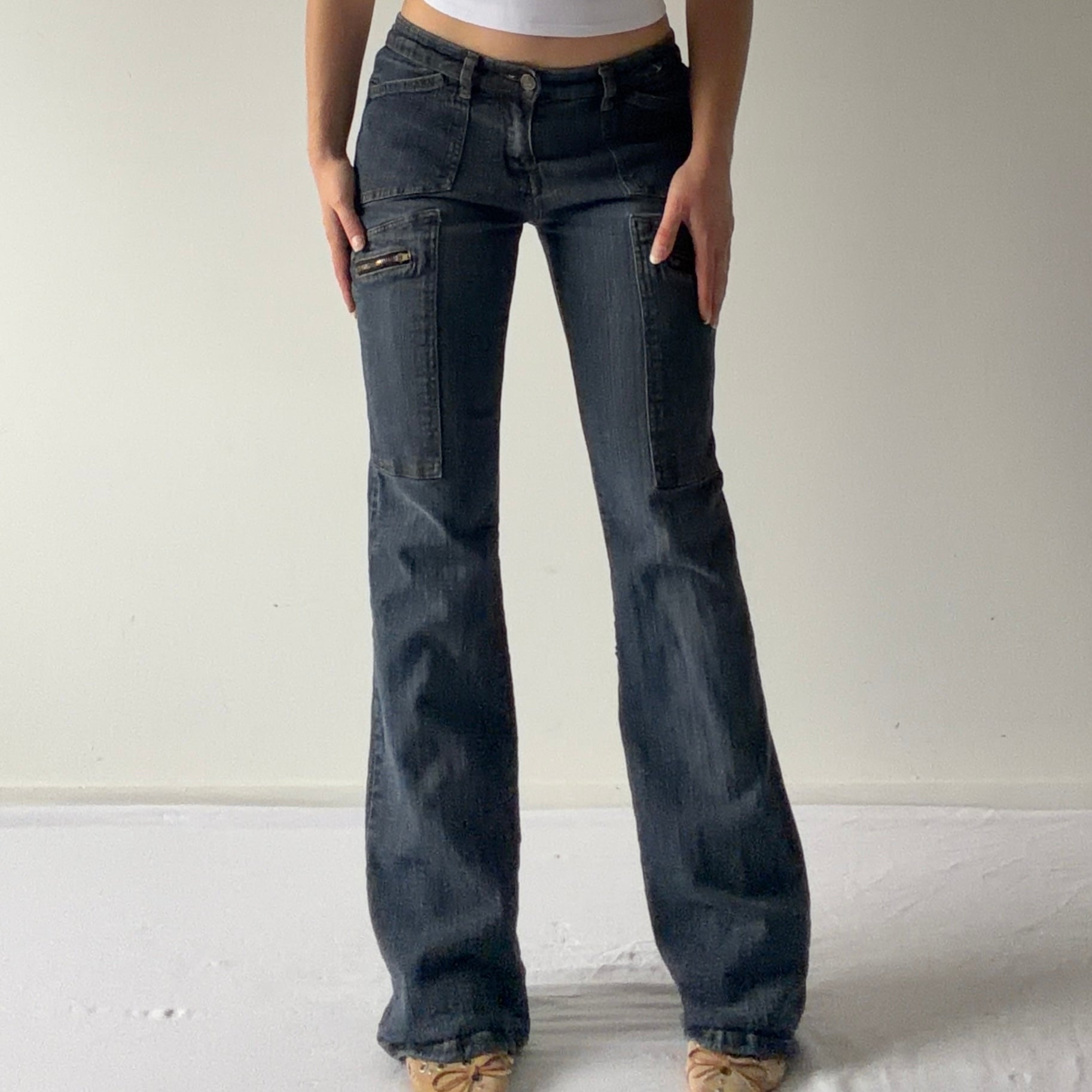 00s Low Rise Bootcut Jeans | S