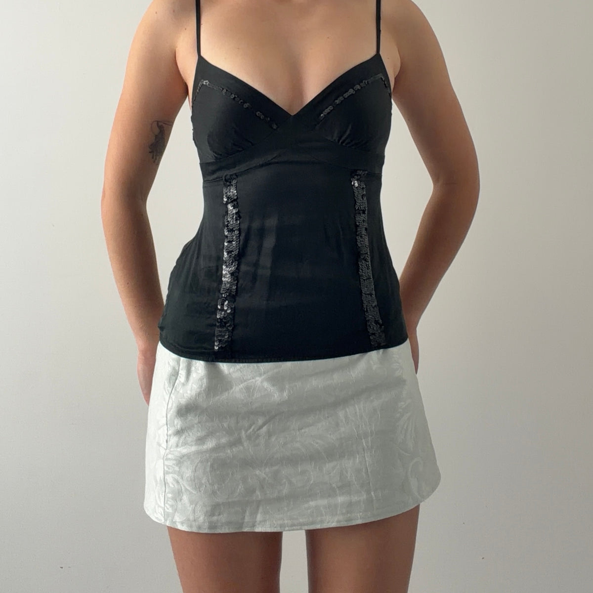 Guess Silk Sequin Cami | XS