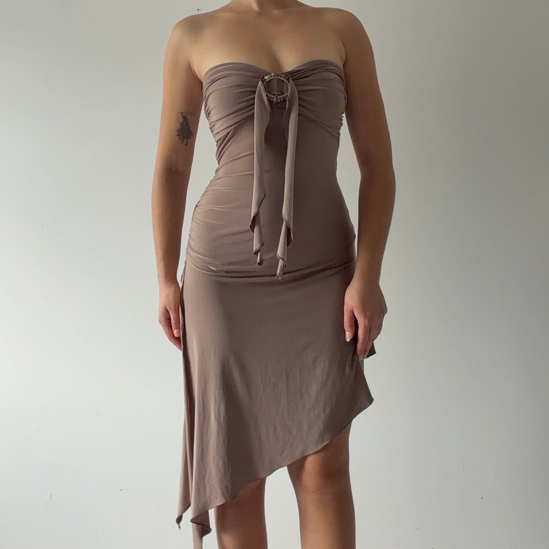 Sisters Point Strapless Asymmetric Dress | S/M