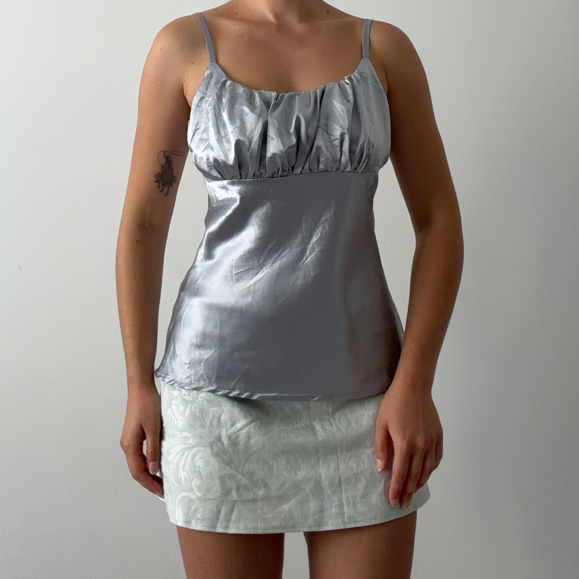 LA City Satin Babydoll Top | S