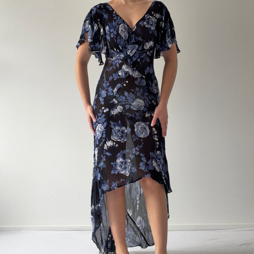 Floral Sequin Midi Dress | 10-12