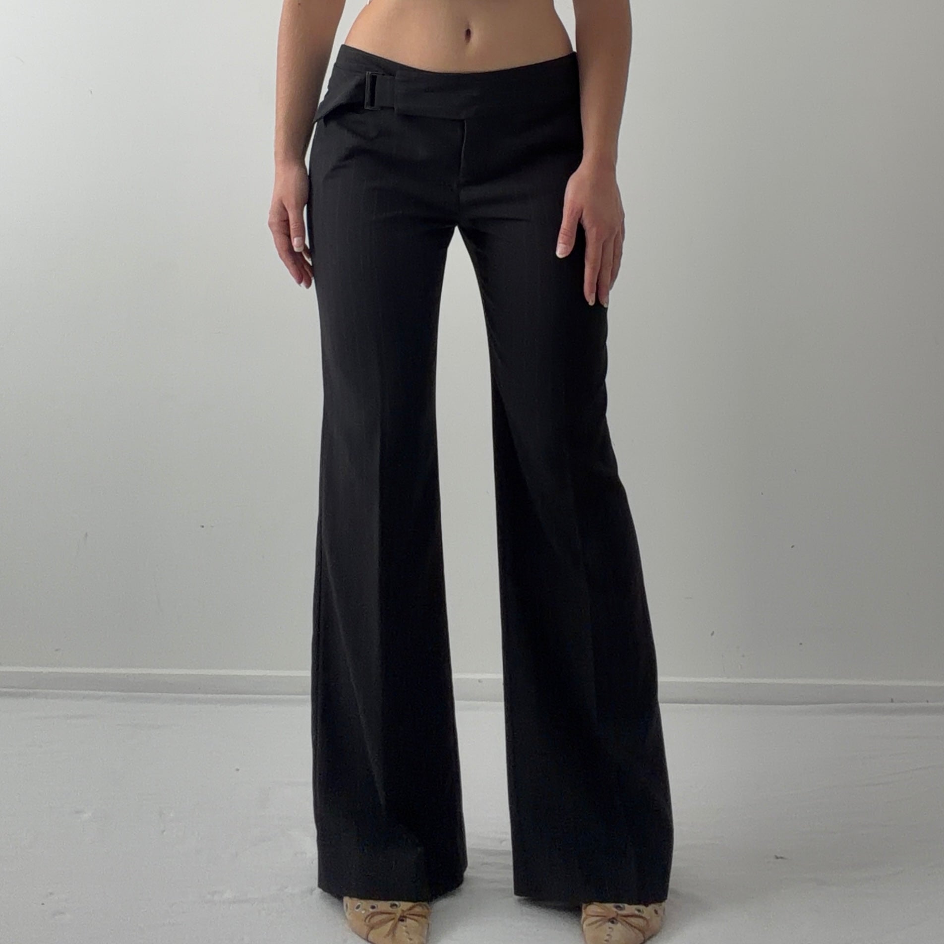 00s Max Low Rise Wide Pants | 8-10