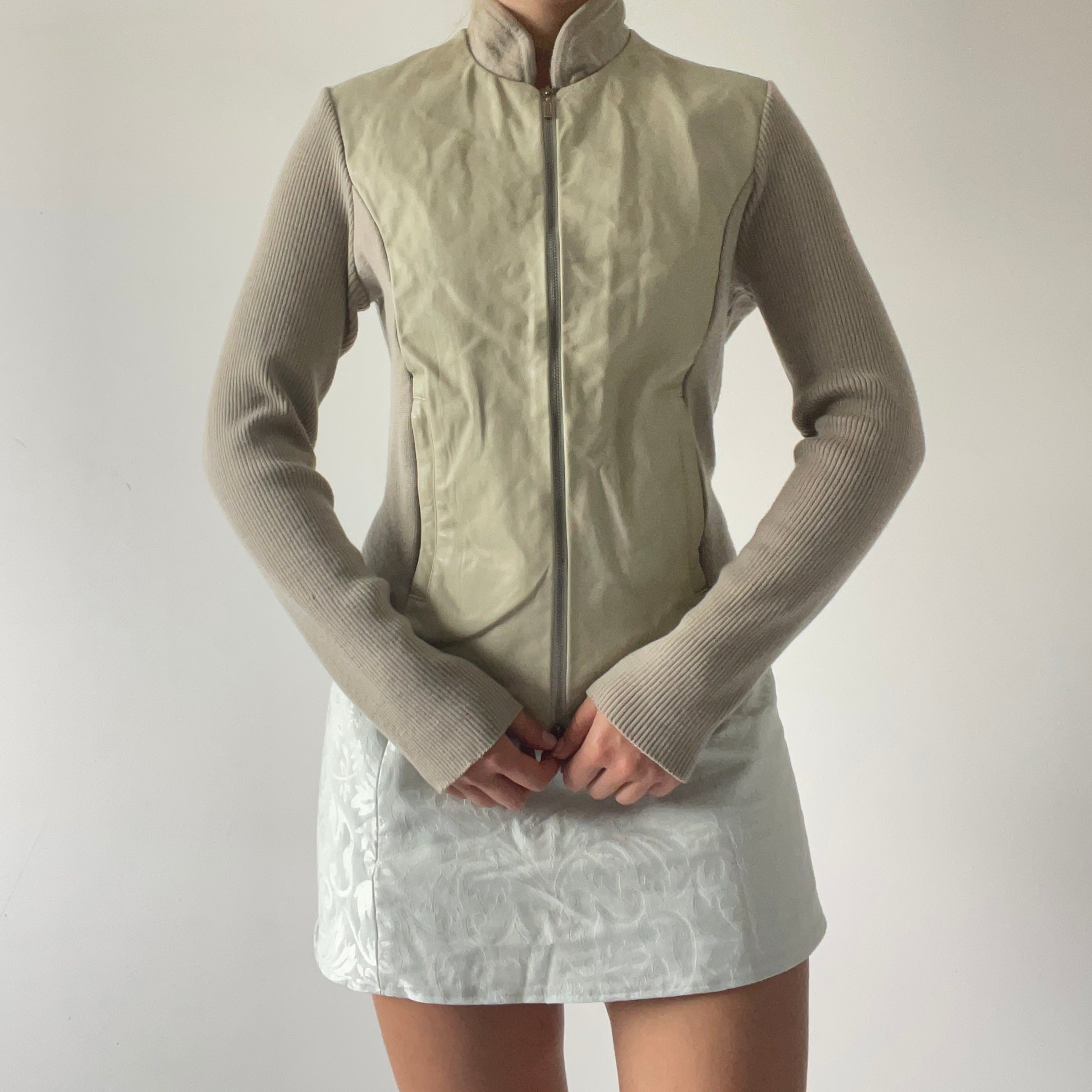 Sabatini Wool + Leather Double Zip Jacket | Made in NZ | 10-14