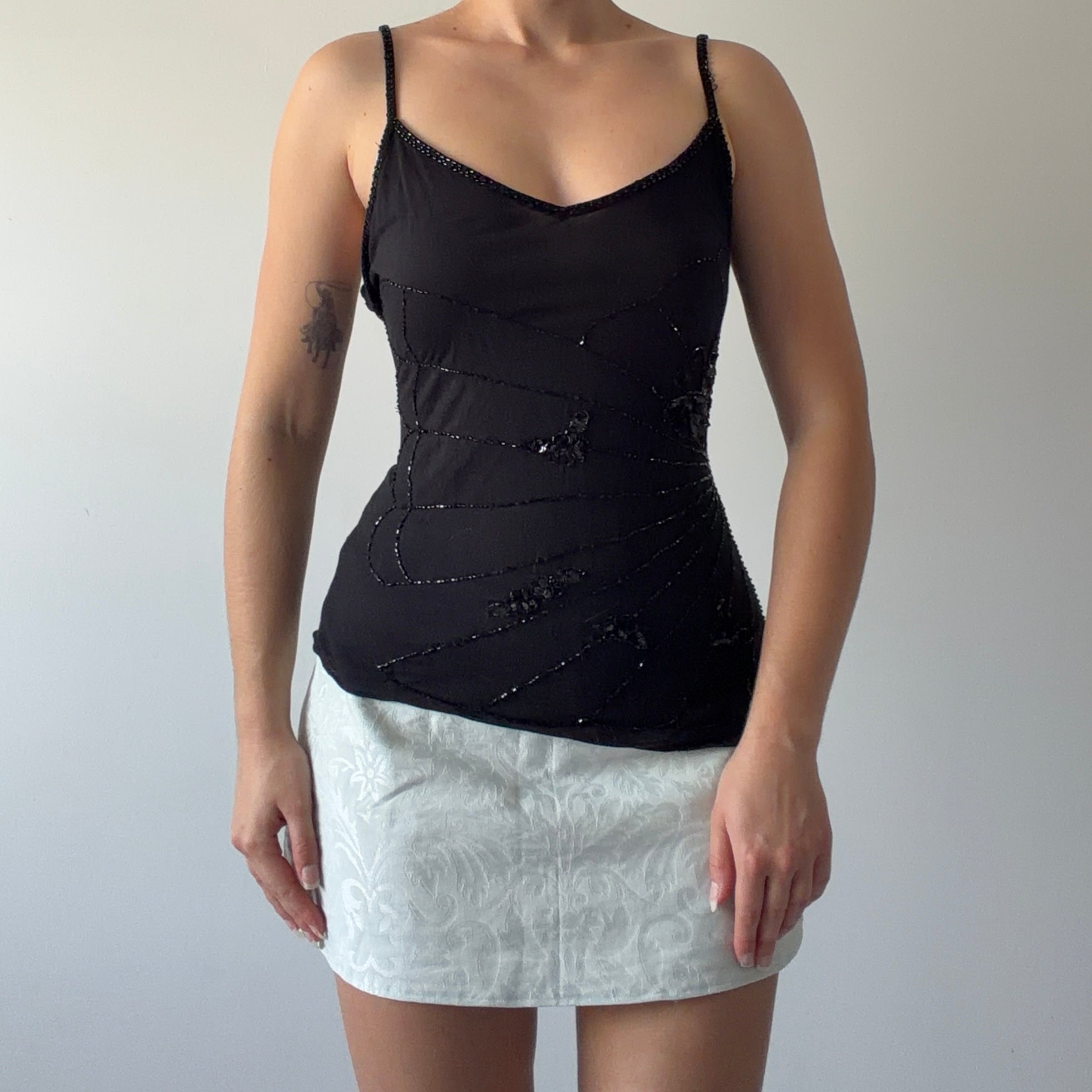 Pimkie Beaded Butterfly Top | 12-14