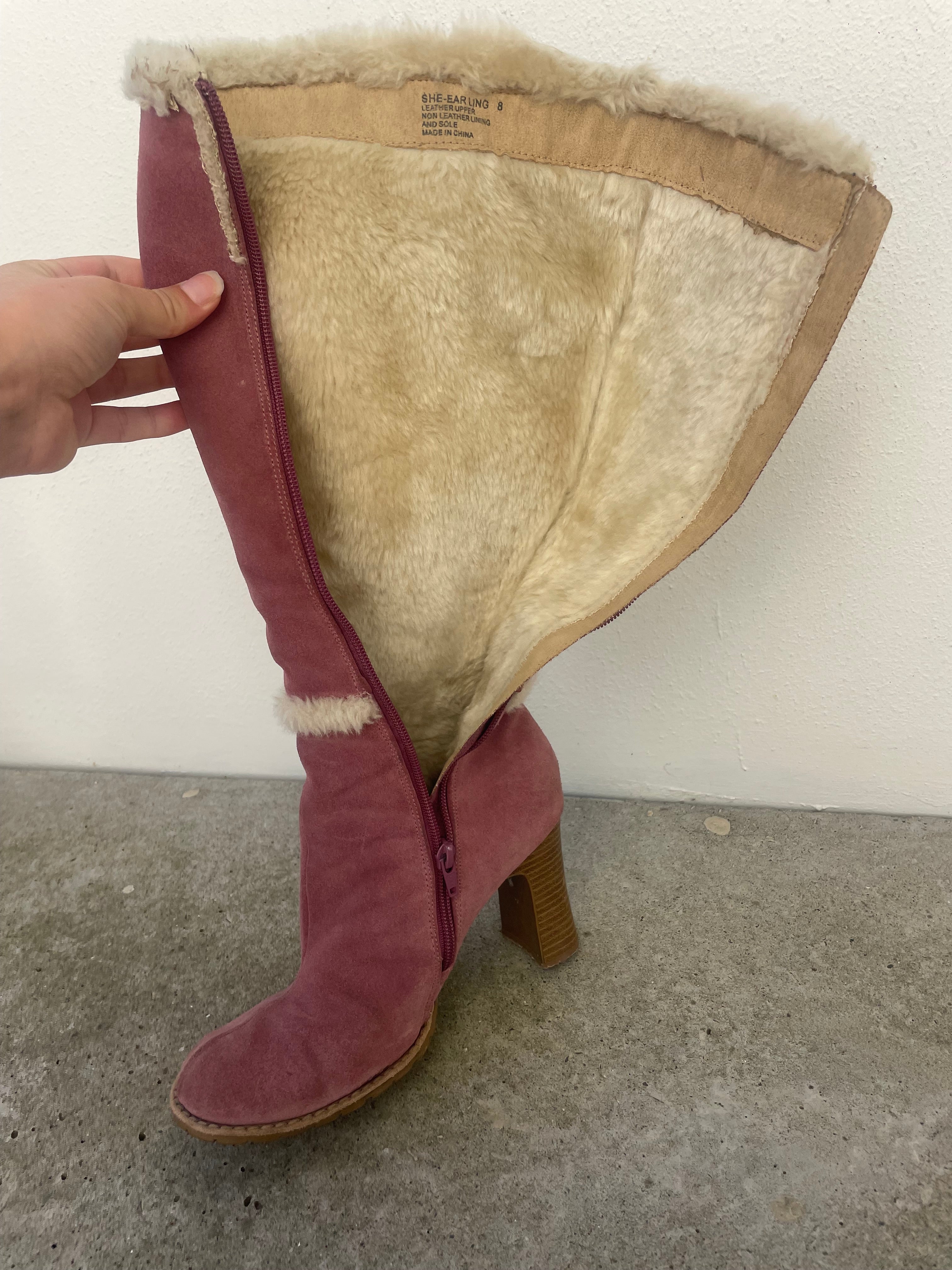 Pulp Shearling Boots | Size 8