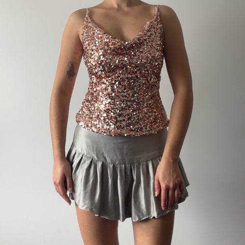 Sequin Cowl Top | 10-12