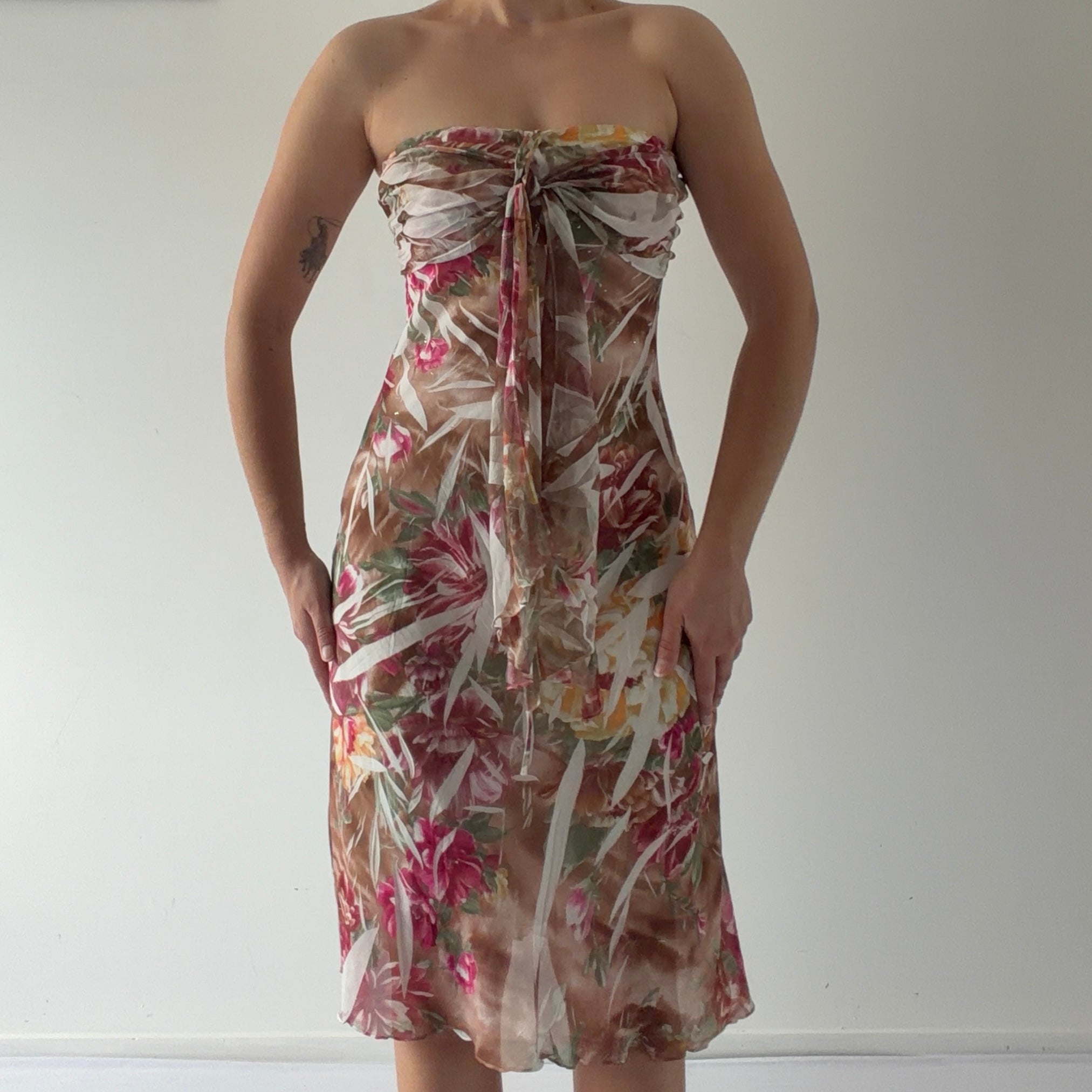 Vizio Floral Midi Dress | Made in USA | 10-12