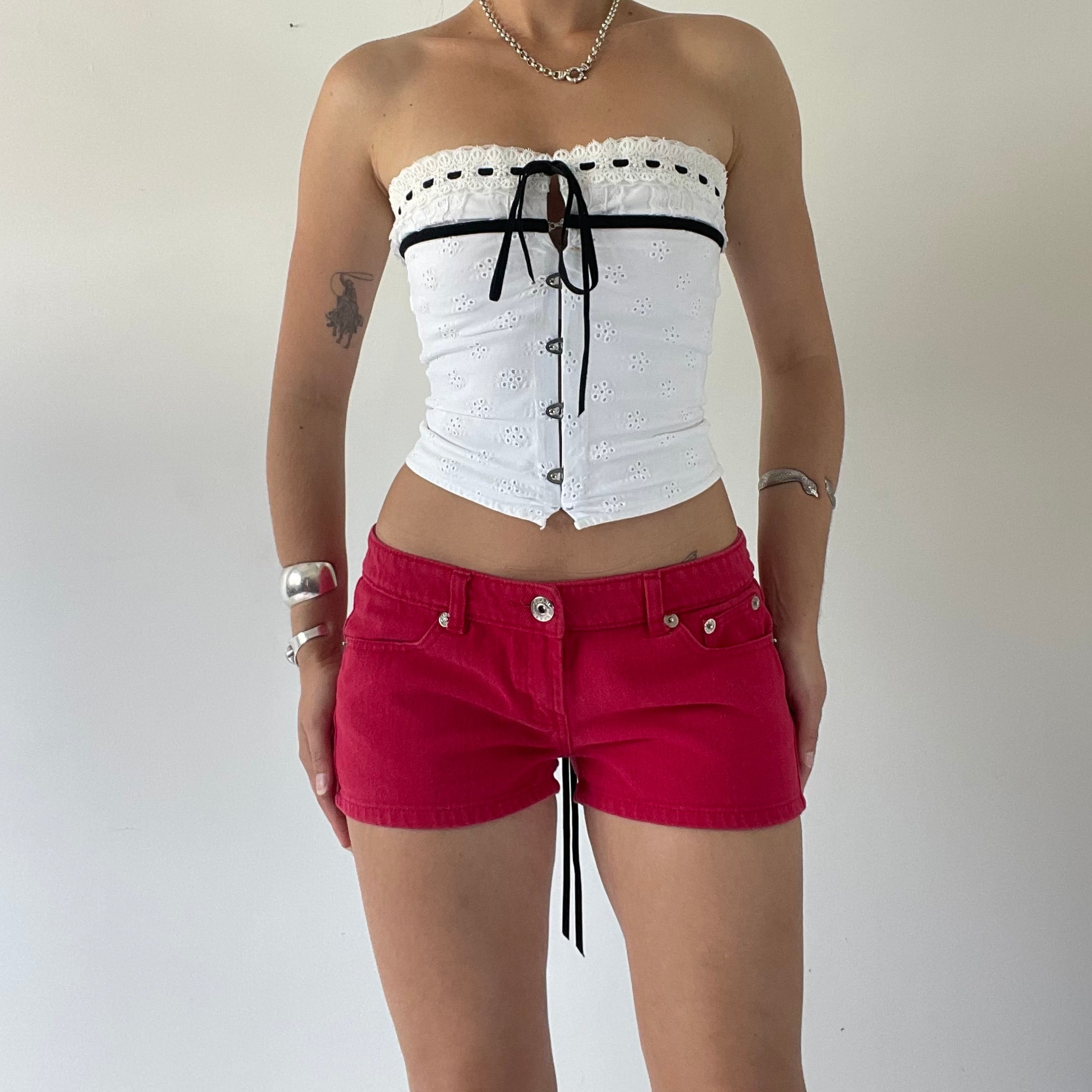 Wannabe Micro Mini Denim Shorts | 6-8