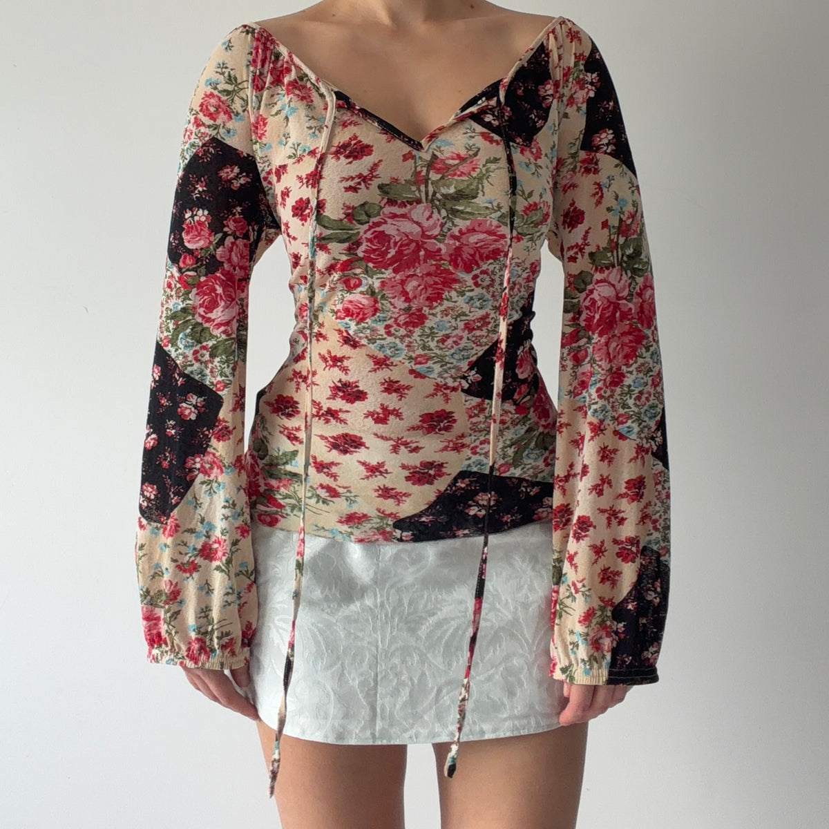 Karen Kane Rose Mesh Top | M-L