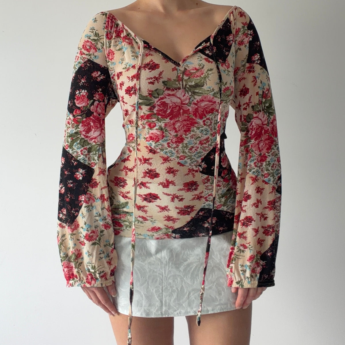 Karen Kane Rose Mesh Top | M-L