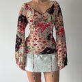 Karen Kane Rose Mesh Top | M-L