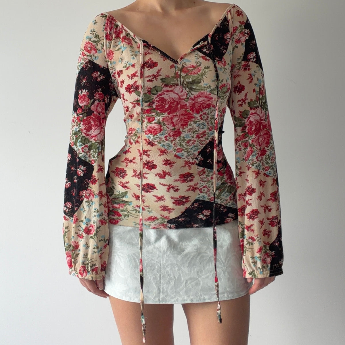 Karen Kane Rose Mesh Top | M-L