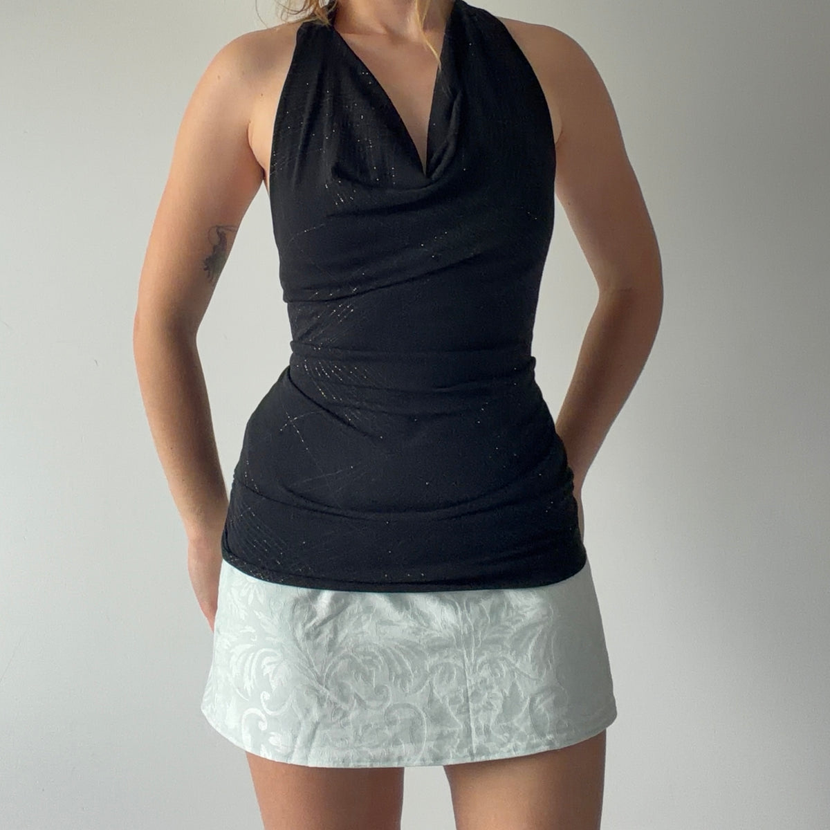 Suzy Shier Cowl Cami | M