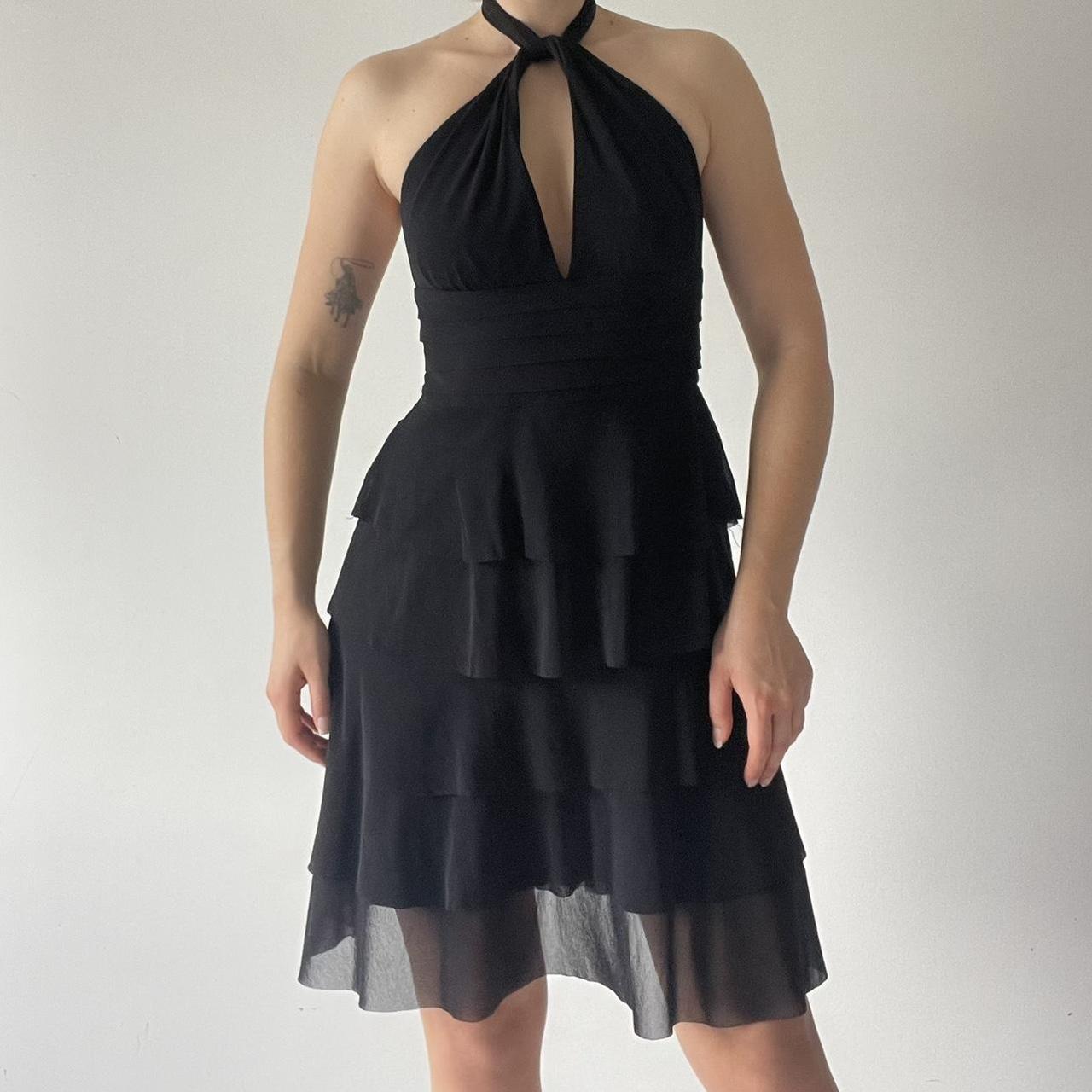 Ruffle Halter Mini Dress