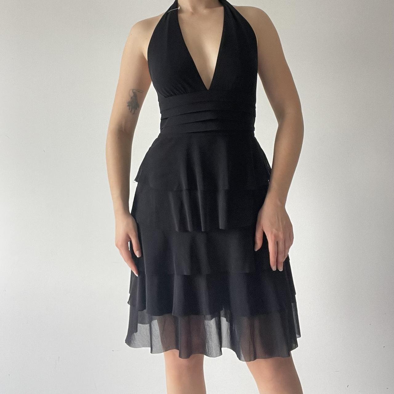 Ruffle Halter Mini Dress