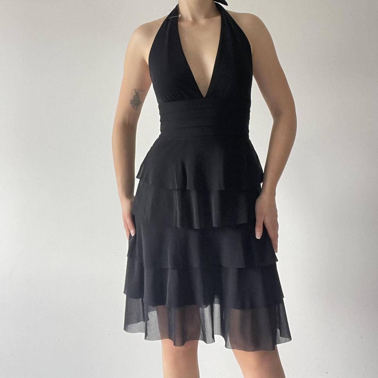 Ruffle Halter Mini Dress