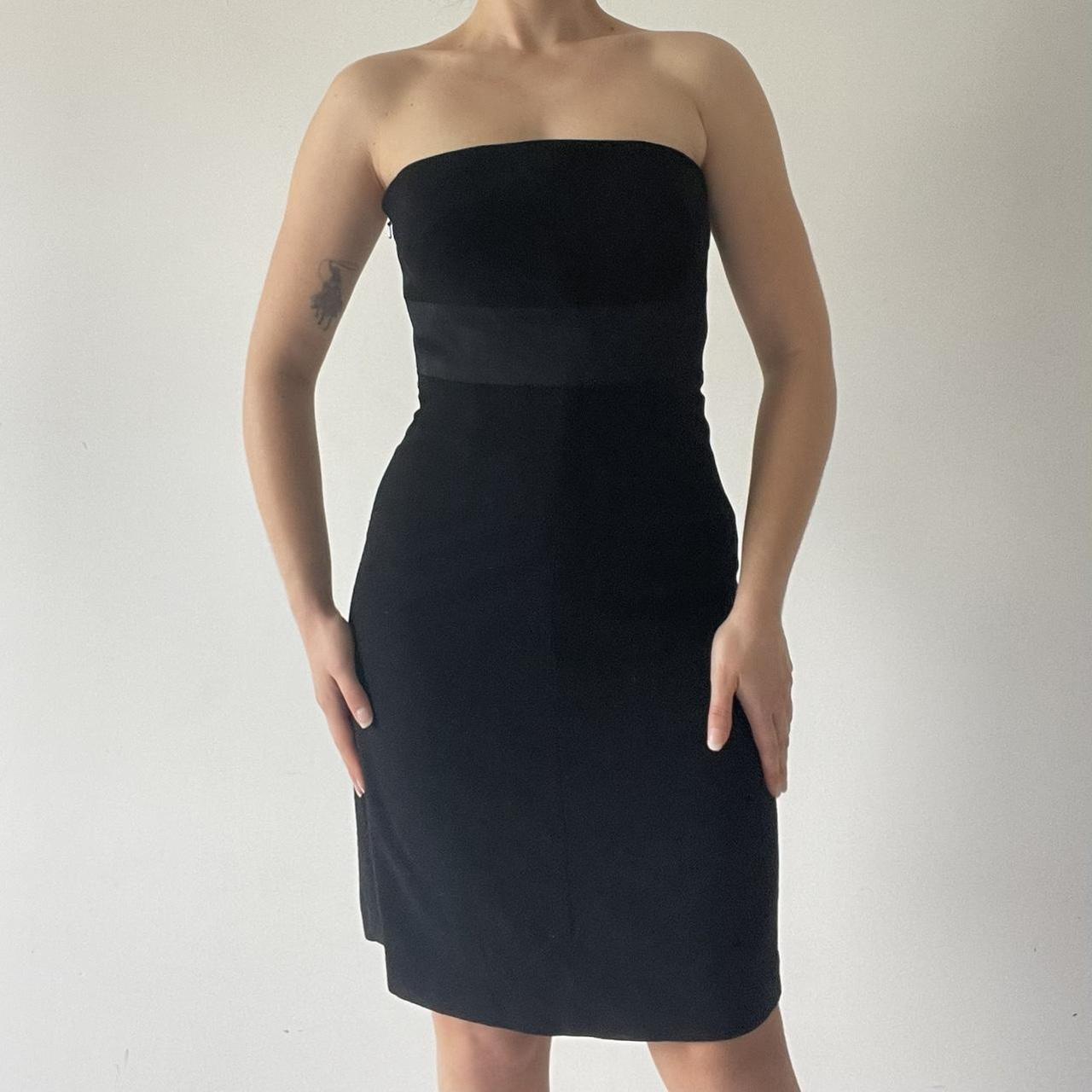 Corseted Strapless Midi Dress
