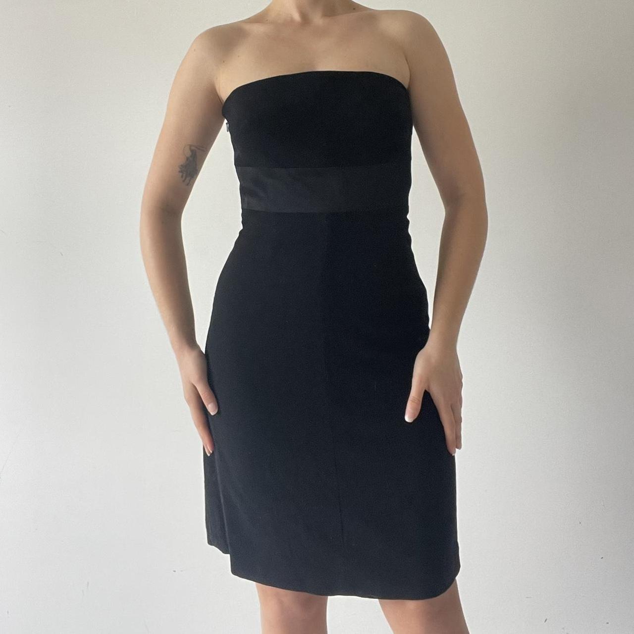 Corseted Strapless Midi Dress