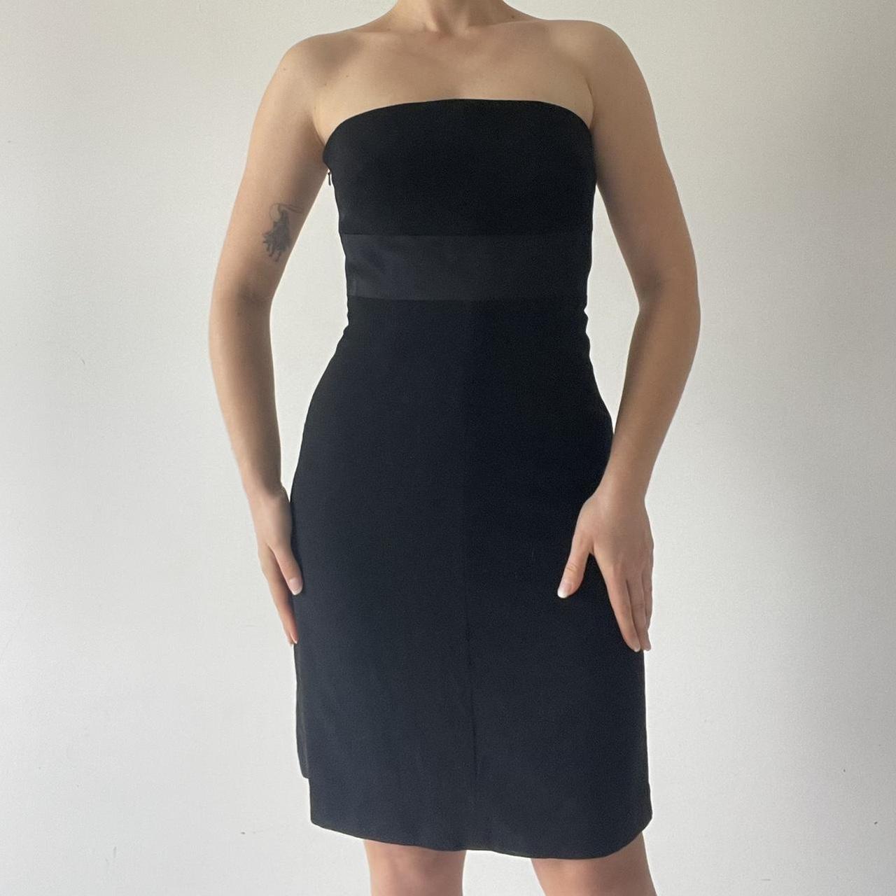 Corseted Strapless Midi Dress