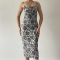 Rose Bodycon Maxi Dress