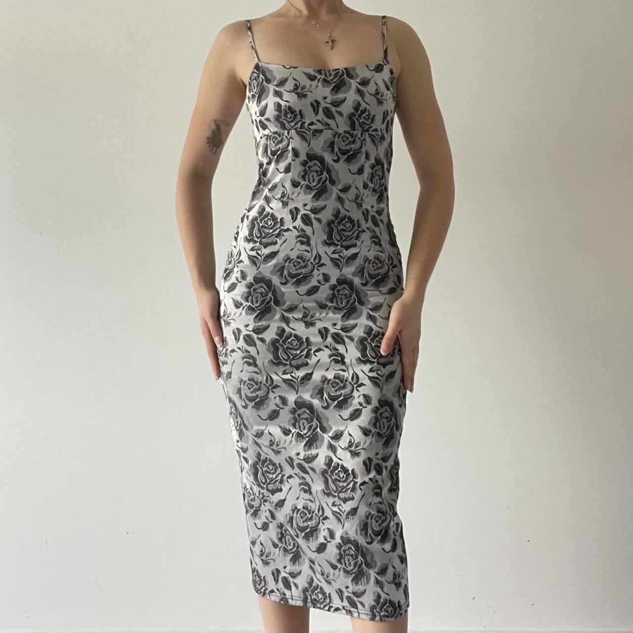 Rose Bodycon Maxi Dress