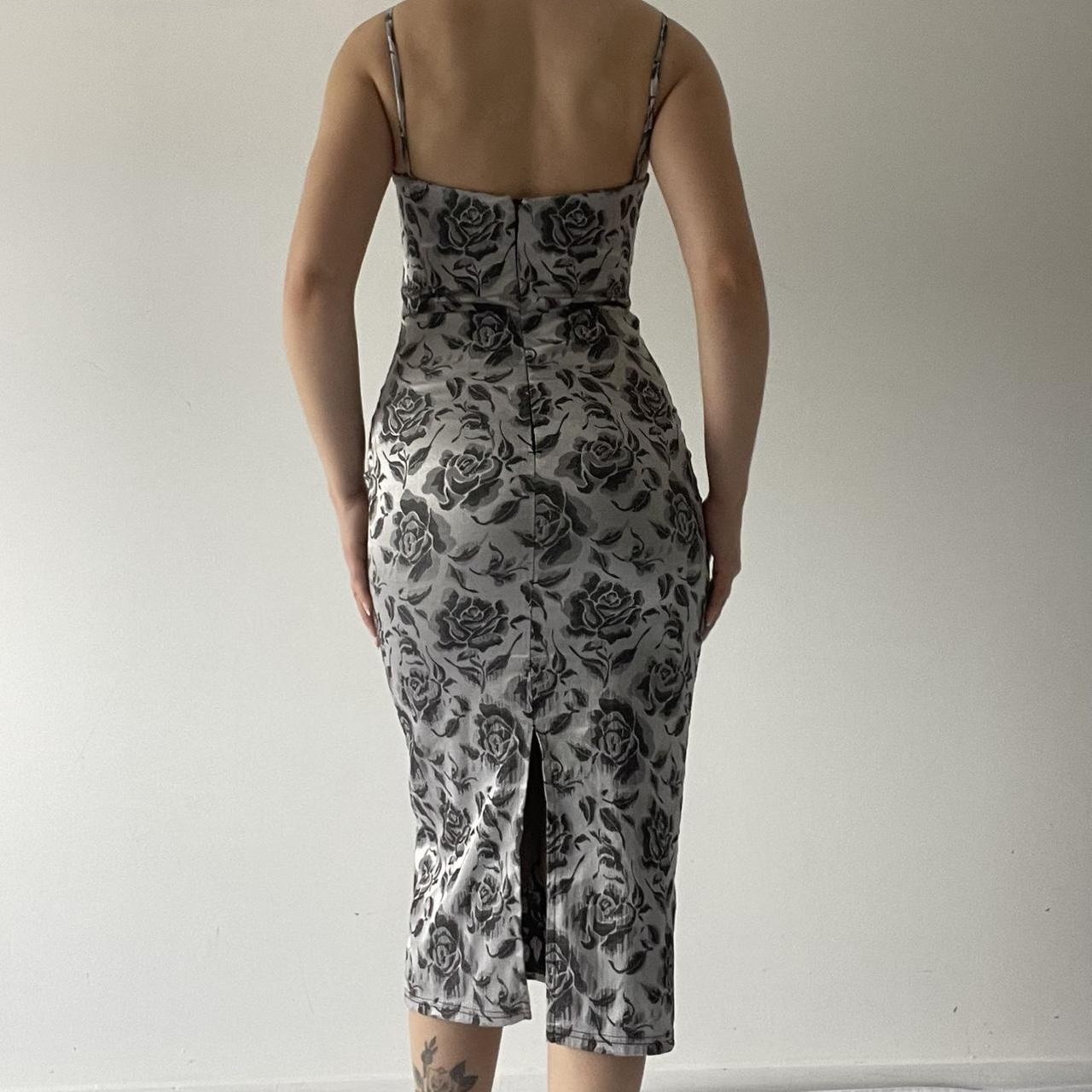 Rose Bodycon Maxi Dress