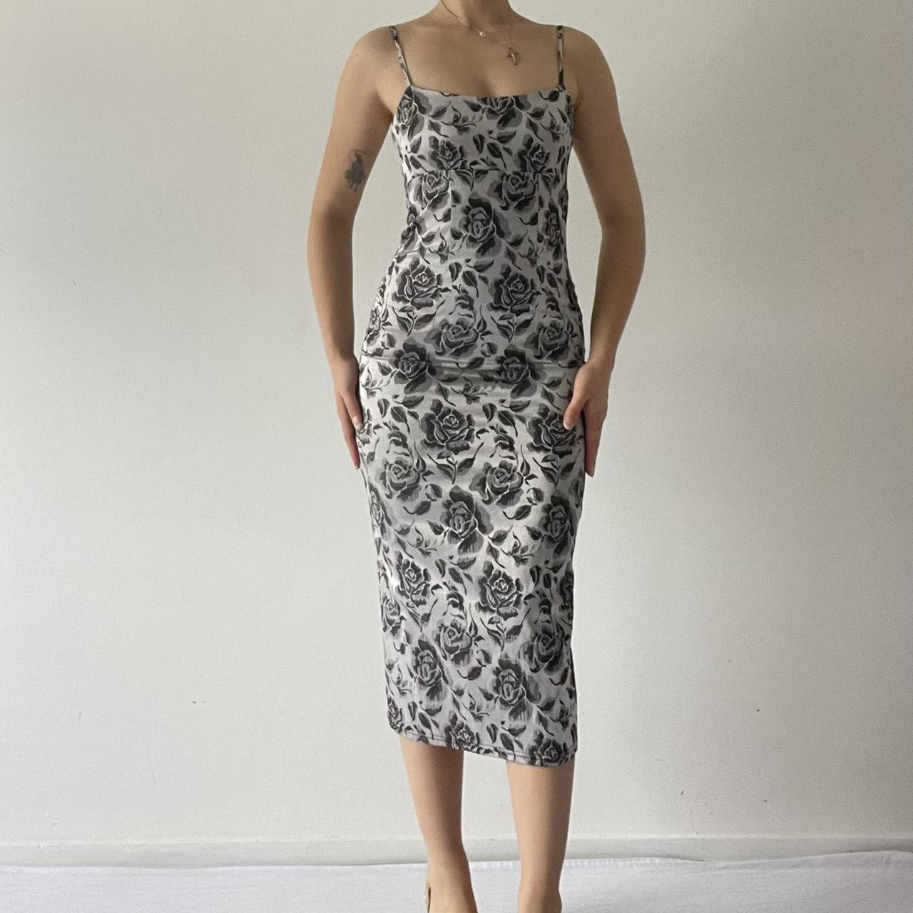Rose Bodycon Maxi Dress