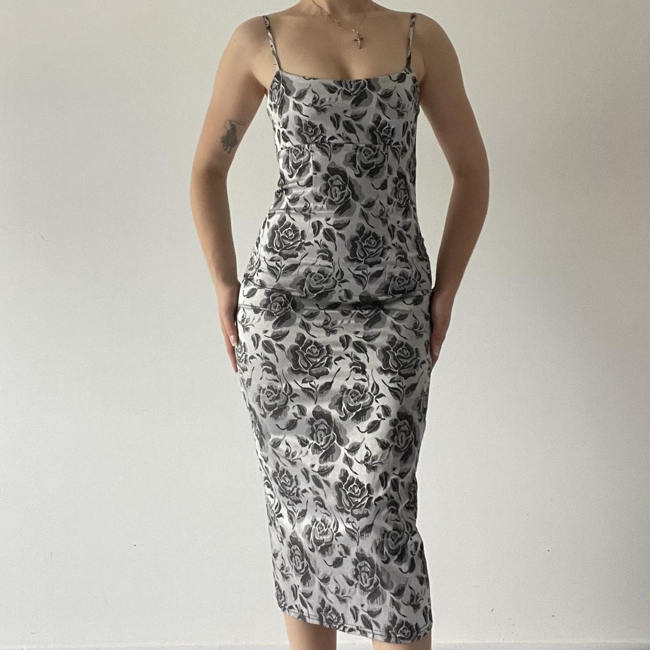 Rose Bodycon Maxi Dress