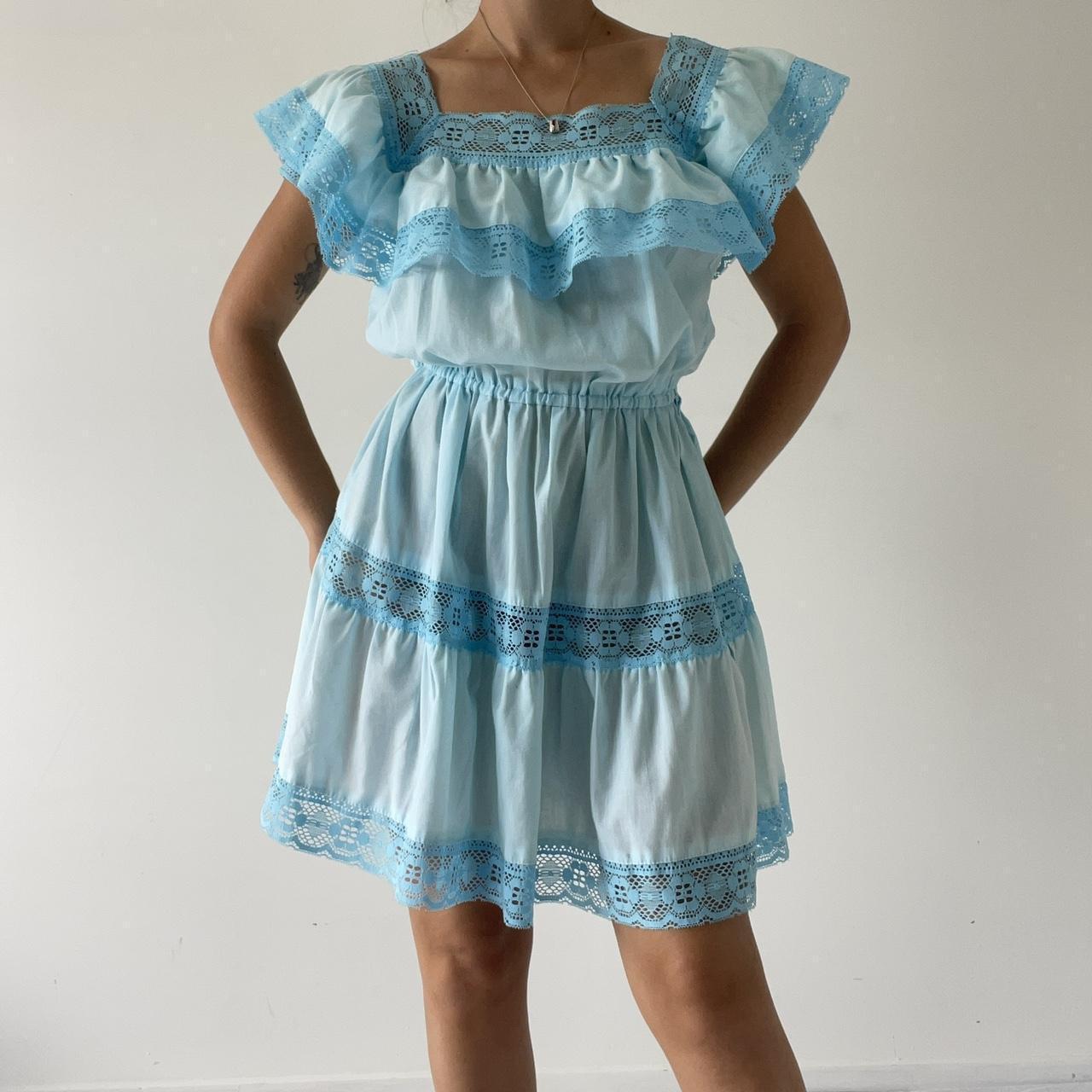 70s Mini Prairie Dress