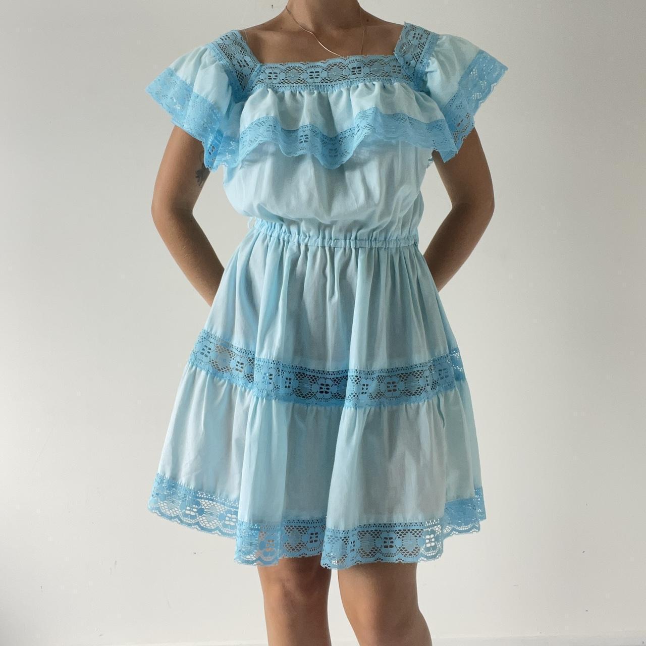 70s Mini Prairie Dress