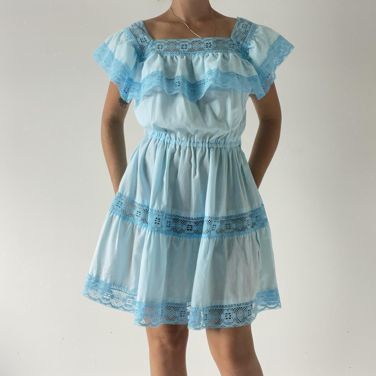 70s Mini Prairie Dress