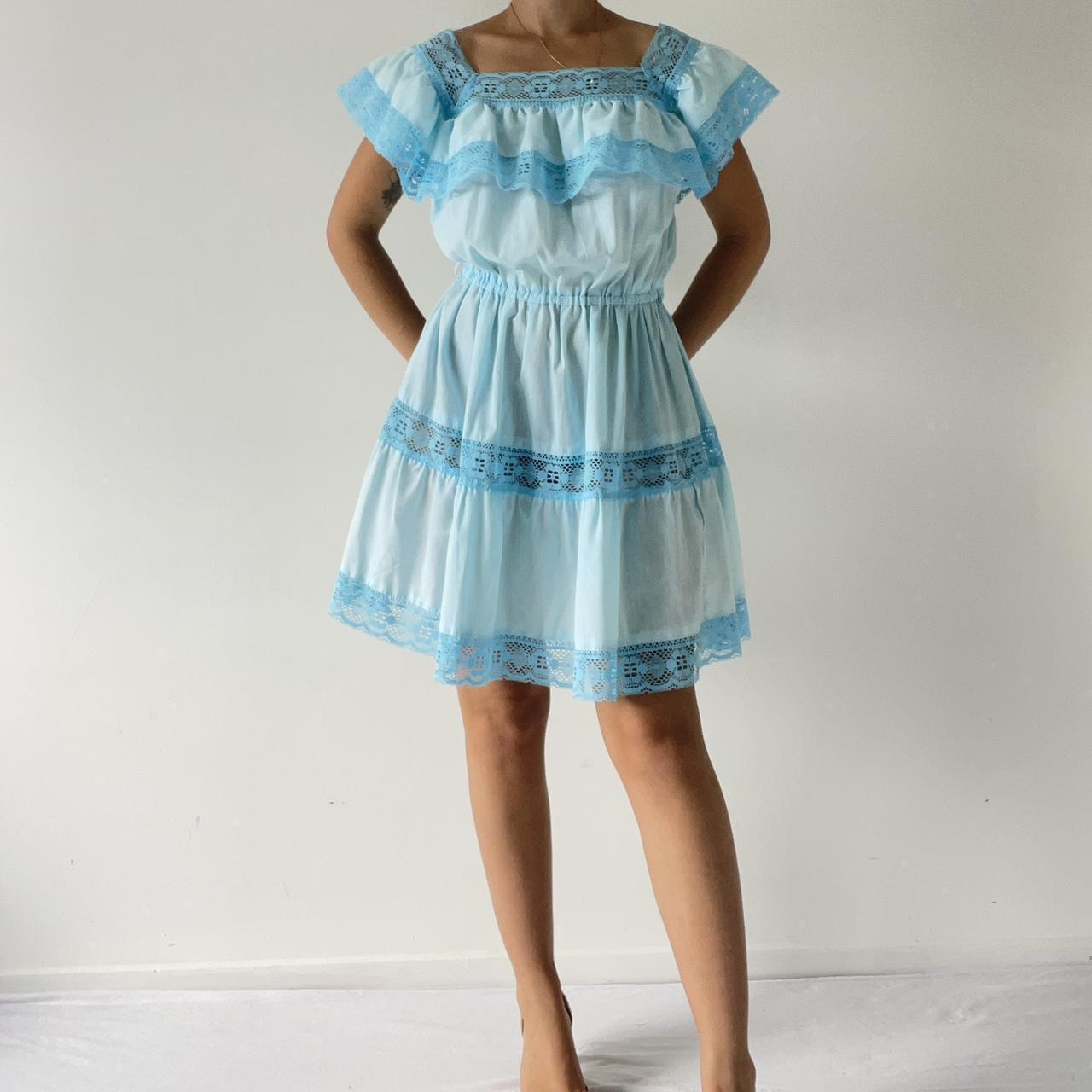 70s Mini Prairie Dress