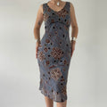 Silk Beaded Midi Dress