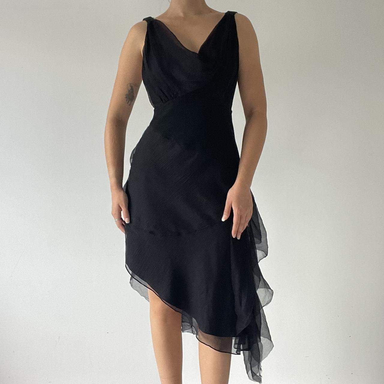Silk Ruffle Dress