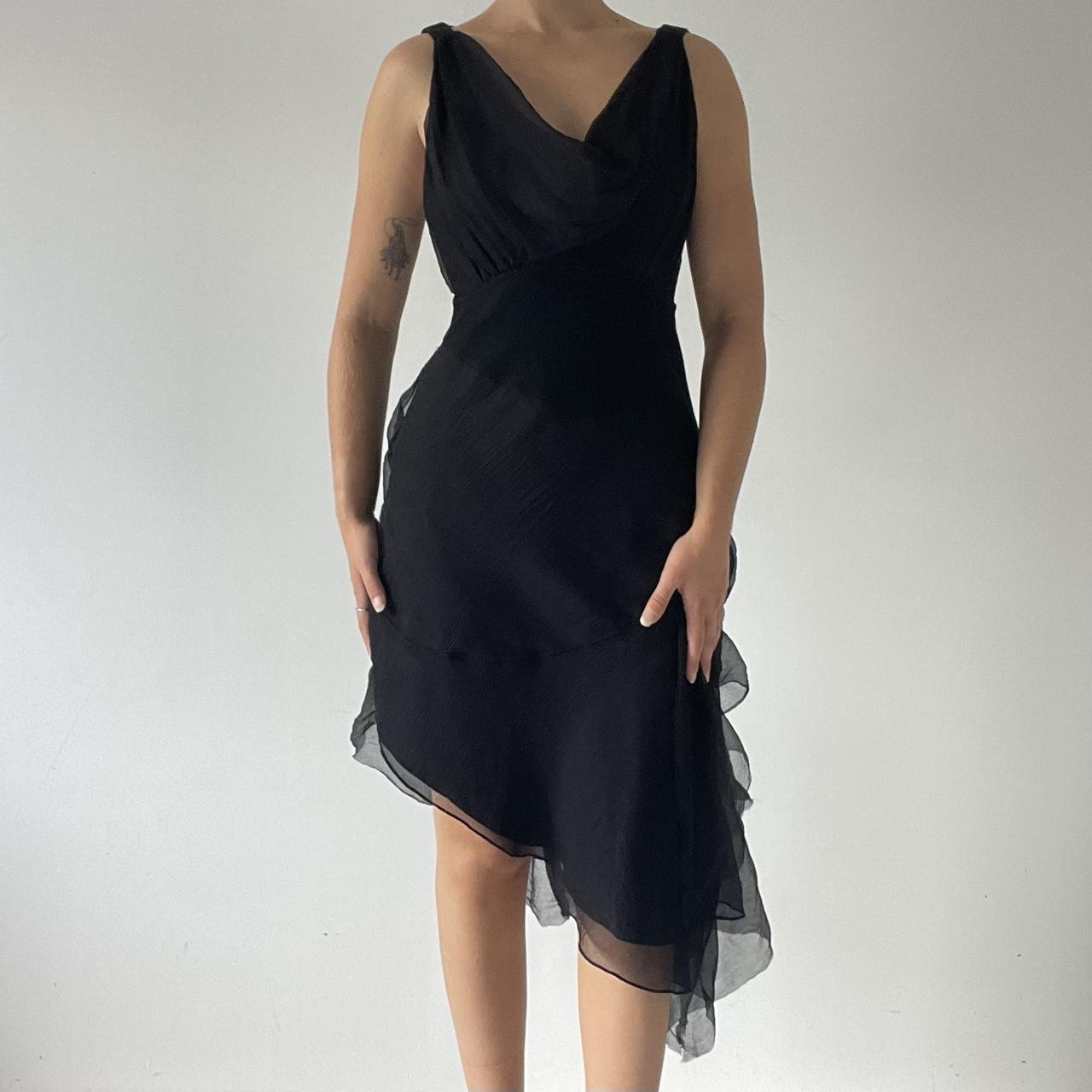 Silk Ruffle Dress