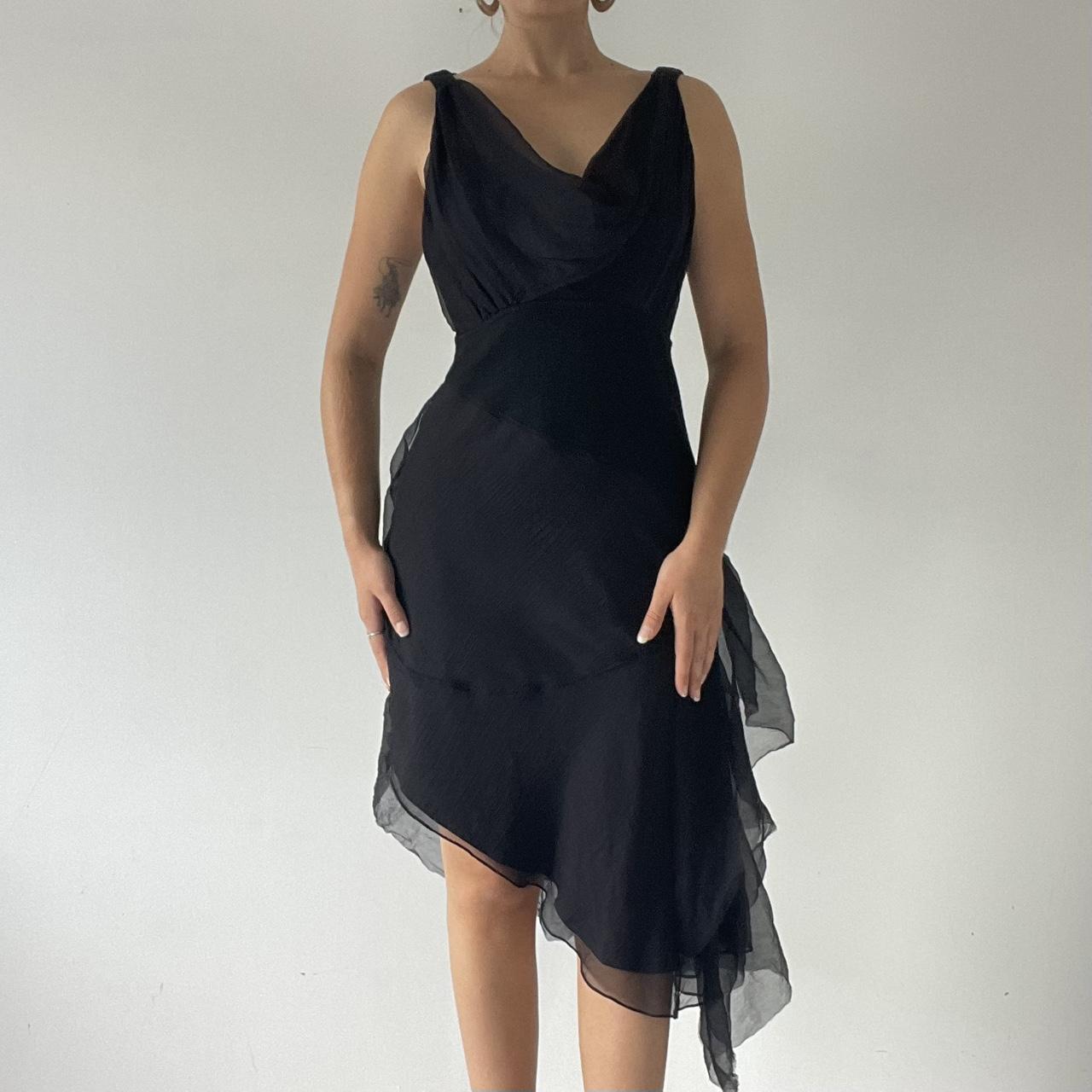 Silk Ruffle Dress