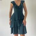 Silk Ruffle Dress