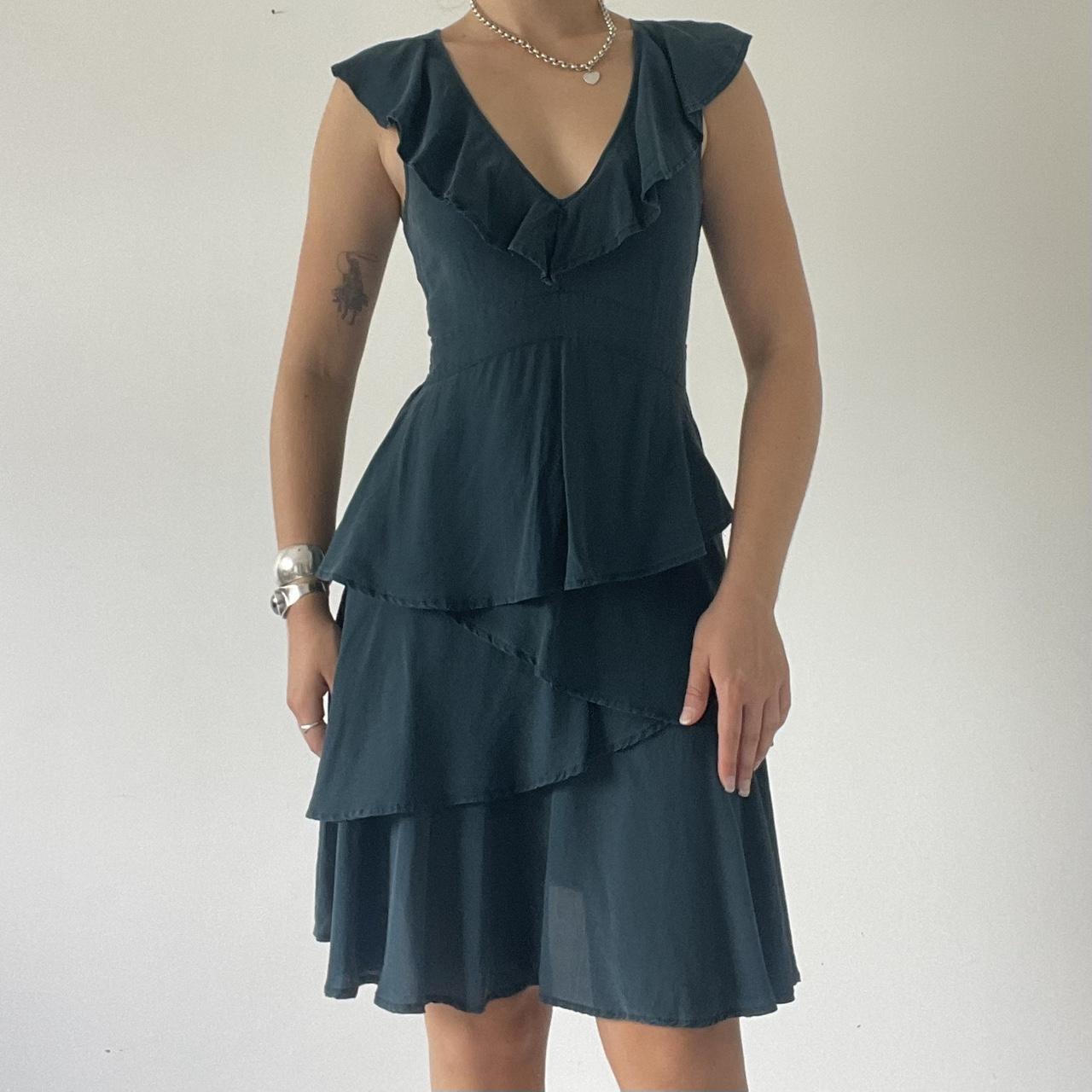 Silk Ruffle Dress