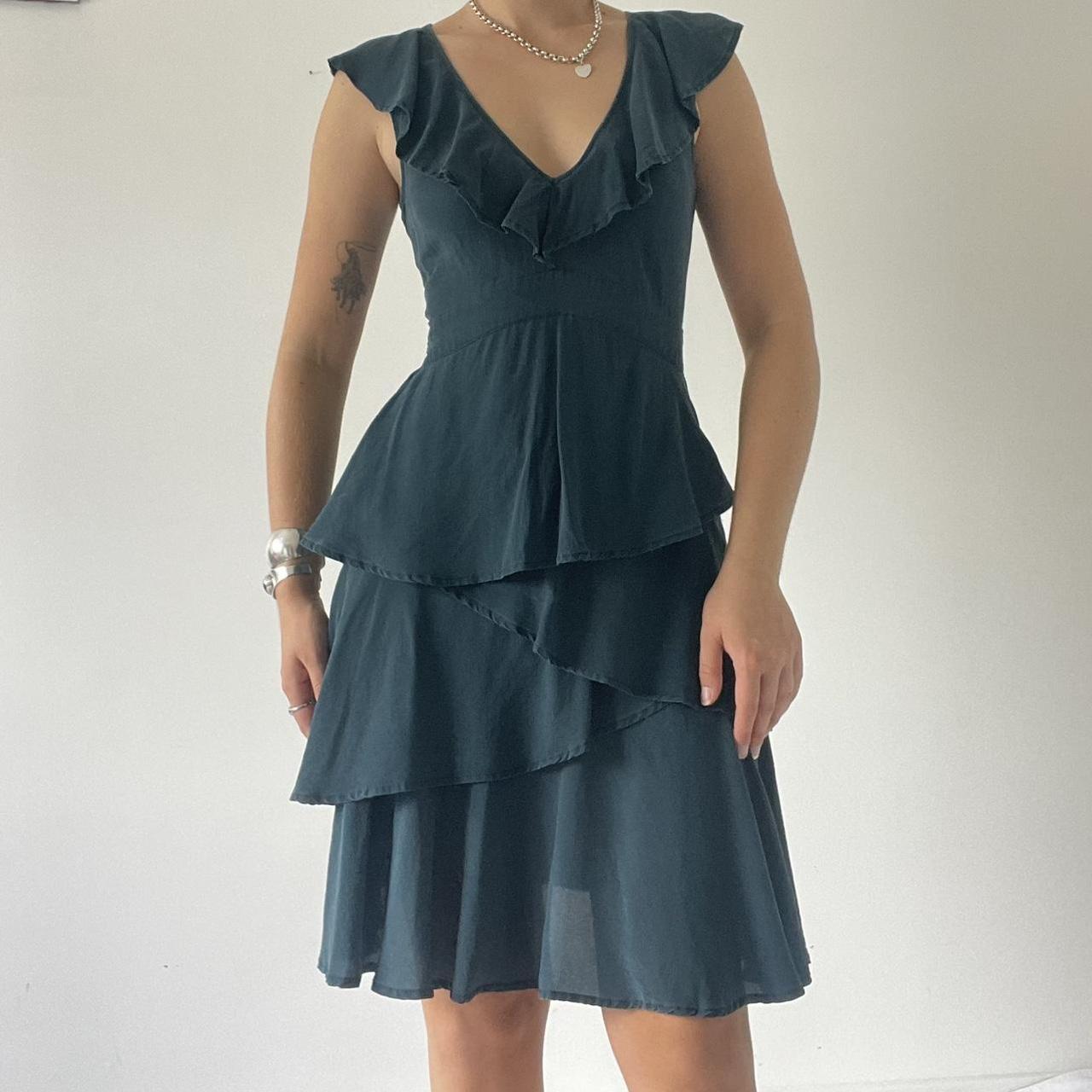 Silk Ruffle Dress