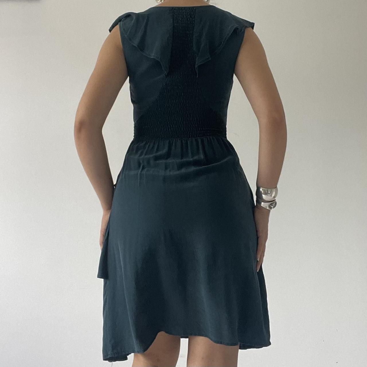 Silk Ruffle Dress